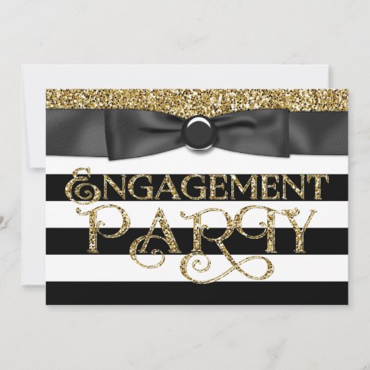 Invitation Black and Gold (Devant)