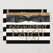 Invitation Black and Gold (Devant / Derrière)