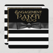 Invitation Black and Gold (Devant / Derrière)