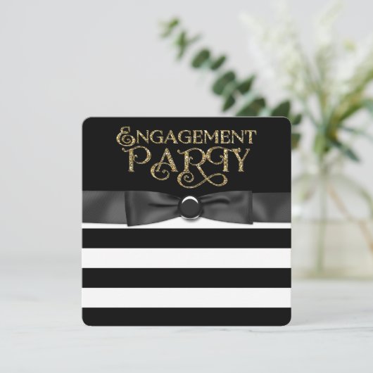 Invitation Black and Gold (Debout devant)