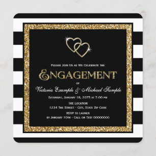 Invitation Black and Gold