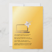 Invitation Black and Gold Balloon Virtual Graduation Party (Dos)