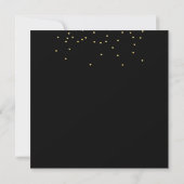 Invitation Black and Gold Cinty Shades Fabulous Anniversday (Dos)