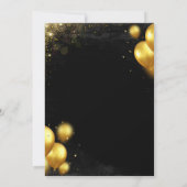 Invitation Black and Gold Classy Joint Birthday (Dos)