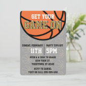 Invitation Black and Gold College Basketball Watch (Debout devant)