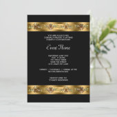 Invitation Black and Gold Corporate Party (Debout devant)