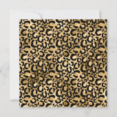 Invitation Black and Gold Leopard Glam 30e anniversaire (Dos)
