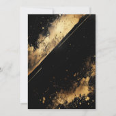 Invitation Black and Gold Surprise 30th Birthday Party (Dos)