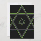 Invitation Black and Green Bar Mitzvah (Dos)