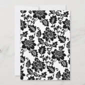 Invitation Black and Purple Damask Wedding Invite (Dos)