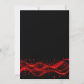 Invitation Black and Red Surprise 70th Birthday Party (Dos)
