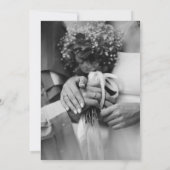 Invitation Black and White Elegant Minimalist Photo Wedding | (Dos)