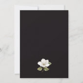 Invitation Black and white Floral elegant  (Dos)