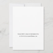 Invitation Black and White Floral Wedding (Dos)