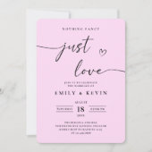 Invitation Black And White Minimalist Wedding (Devant)