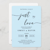 Invitation Black And White Minimalist Wedding (Devant / Derrière)