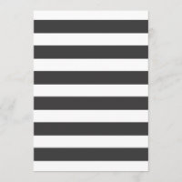 Invitation Black and White Stripes