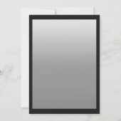 Invitation Black | Argent Star de David Brackets Bar Mitzvah (Dos)