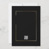 Invitation Black Background Gold Frame Detail Enclosure (Dos)