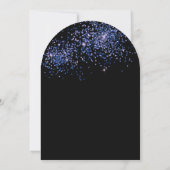 Invitation Black Blue 30th Balloons Adult Arch Anniversaire (Dos)