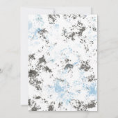 Invitation Black Blue Gold Modern Sweet 16 Anniversaire (Dos)