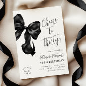 Invitation Black Bow 30e anniversaire