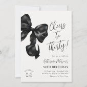 Invitation Black Bow 30e anniversaire (Devant)