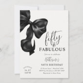 Invitation Black Bow 50e anniversaire (Devant)