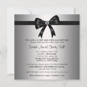 Invitation Black Bow Black Cravate d'entreprise (Dos)
