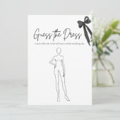 Invitation Black Bow Devine La Fête des mariées De Robe Jeu (Debout devant)