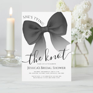 Invitation Black Bow Enterrement de Vie de Jeune Fille Elle N