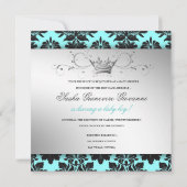 Invitation Black Bow noir de Black Bow 311-Blackberry| Baby s (Dos)