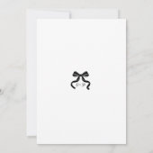 Invitation Black Bow Save the Date Modern Wedding (Dos)