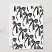 Invitation Black Bow She's Tying the Knot Bridal Brunch (Dos)