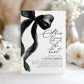 Invitation Black Bow She's Tying the Knot Bridal Shower