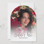 Invitation Black Bow She's Tying the Knot Fête des mariées Ph (Dos)