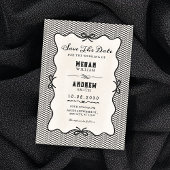 Invitation Black bow wedding 