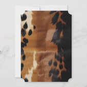 Invitation Black Brown Gold Cowhal Sud-Ouest (Dos)