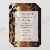 Invitation Black Brown Gold Cowhal Sud-Ouest (Devant / Derrière)