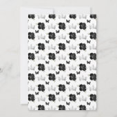 Invitation Black Brunette Hair Princess Anniversaire (Dos)