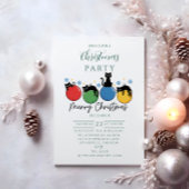 Invitation Black Cat Christmas