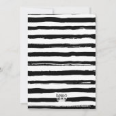 Invitation Black Cat Halloween Party Éffrayant Whimsical Oran (Dos)