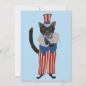 Invitation Black Cat Uncle Sam (Devant)