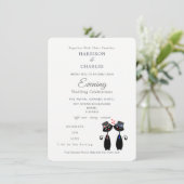 Invitation Black Cats Gay Mariage Purrr..fect Soirée (Debout devant)