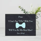 Invitation Black Chalkboard Bow Serez-vous mon meilleur (Debout devant)