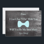 Invitation Black Chalkboard Bow Serez-vous mon meilleur Invit<br><div class="desc">Ce magnifique Black Chalk Board de 5" x 7" avec carte d'invitation à la cravate blanche. C'est mieux pour le marié. Si vous cherchez à demander à quelqu'un d'être votre toiletteur pour votre futur mariage, alors pourquoi ne pas choisir ces cartes de toiletteur. Cette carte d'invitation customisée fera de votre...</div>