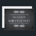 Invitation Black ChalkBoard Serez-vous ma servante d'honneur<br><div class="desc">C'est Black Board, Chalk Board Colorful Floral bordure donnera une apparence élégante en disant Serez-vous ma demoiselle d'honneur à votre mariée. C'est le mieux pour la mariée, qui aime les fleurs et le design floral. C'est une façon vraiment amusante de demander aux femmes spéciales de votre vie de se tenir...</div>
