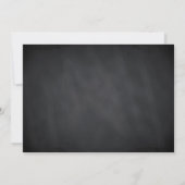 Invitation Black ChalkBoard Serez-vous mon Bridesmaid Invitat (Dos)