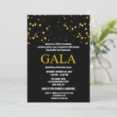 Invitation Black Charity Ball Parti de collecte de fonds d'en (Debout devant)