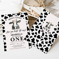 Black Cow Print Arche Holy Cow 1er Anniversaire